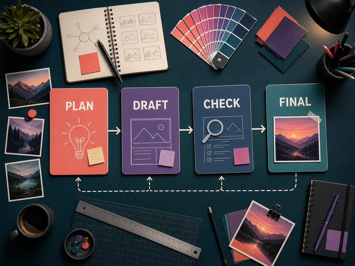 Muse Image AI agentic generation sample — a complex multi-element infographic scene rendered accurately in one pass