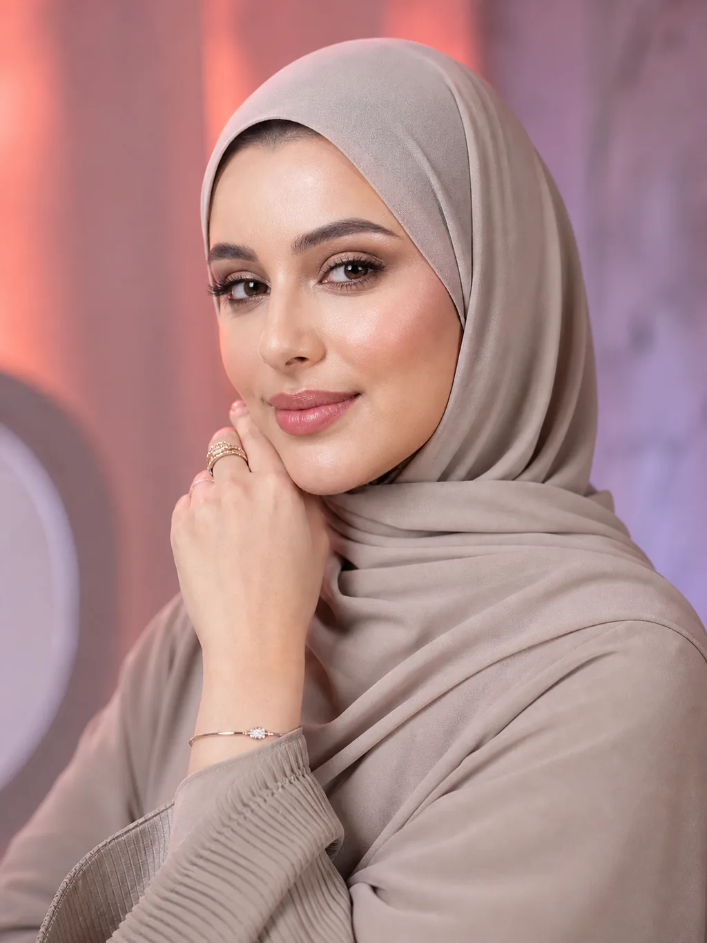 Muse Image AI-generated glamour portrait with premium beauty styling