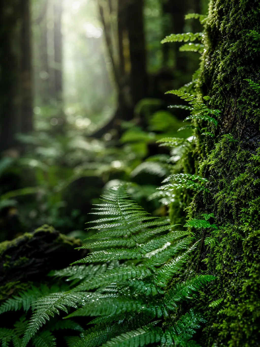 Muse Image AI-generated natural texture study with rich forest detail