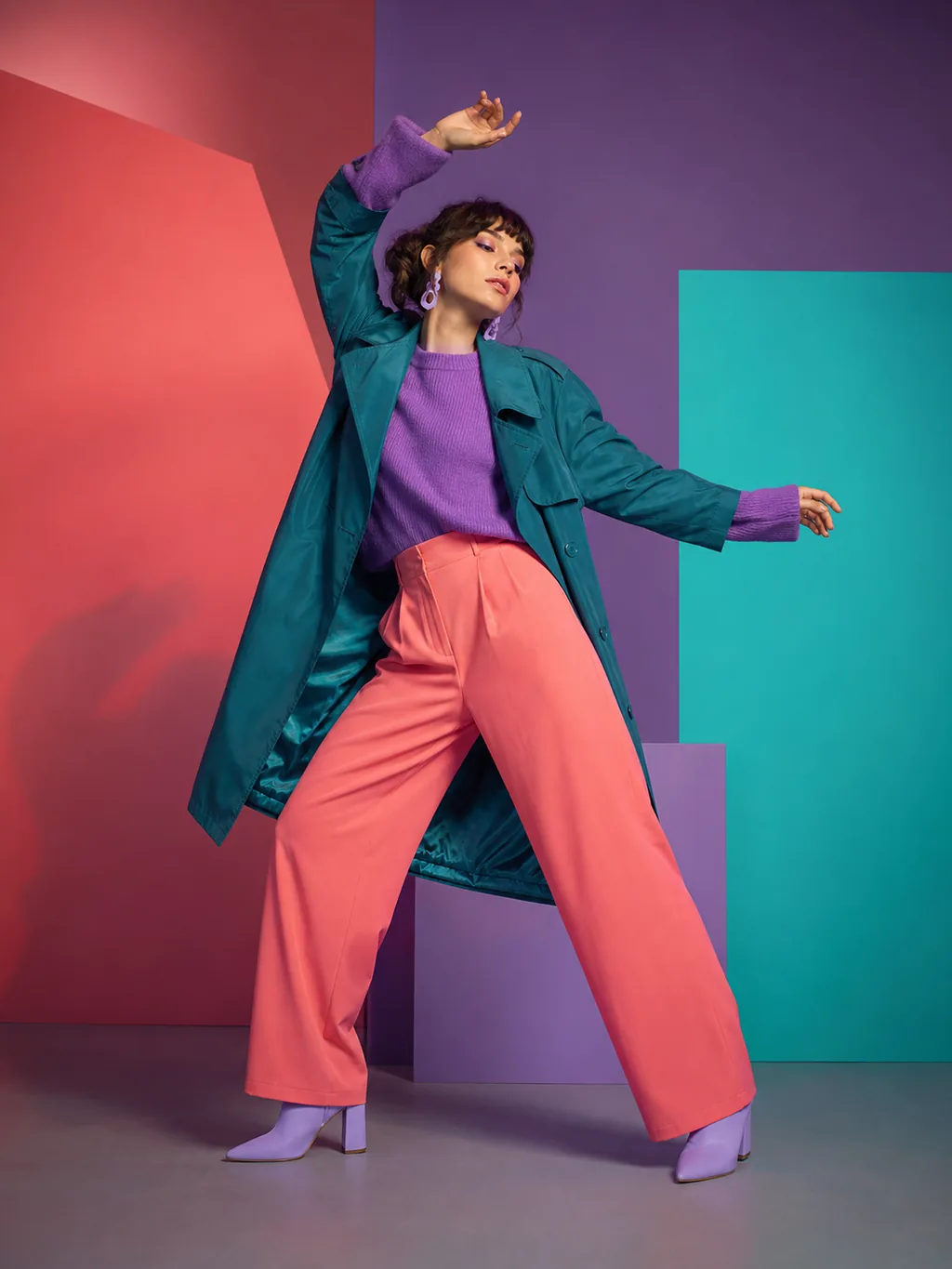 Muse Image AI-generated pop-fashion portrait with bold styling