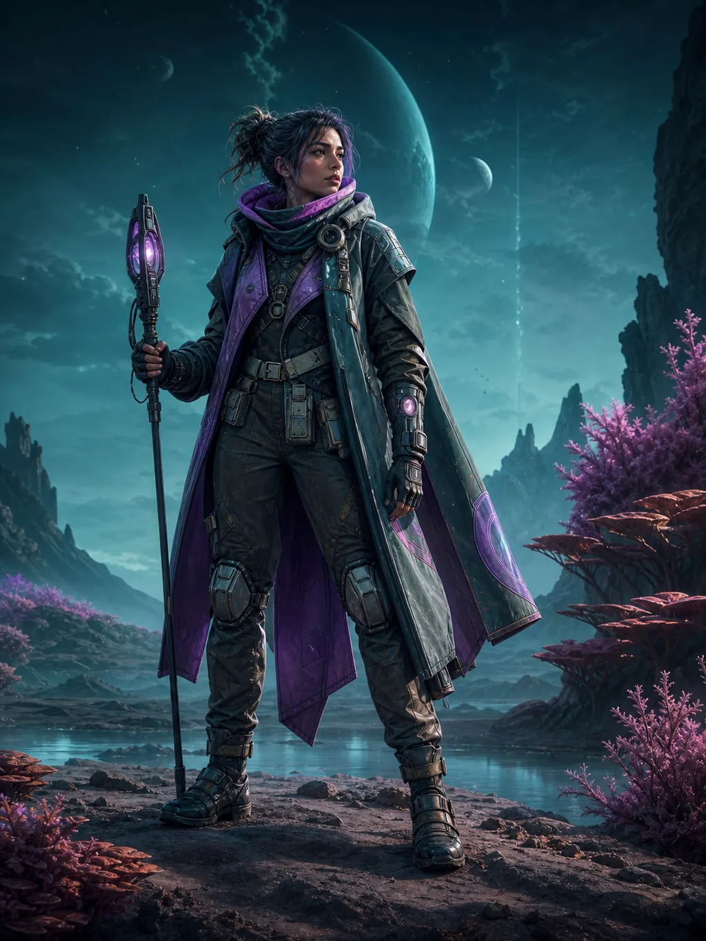 Muse Image AI-generated stylized character placement illustration